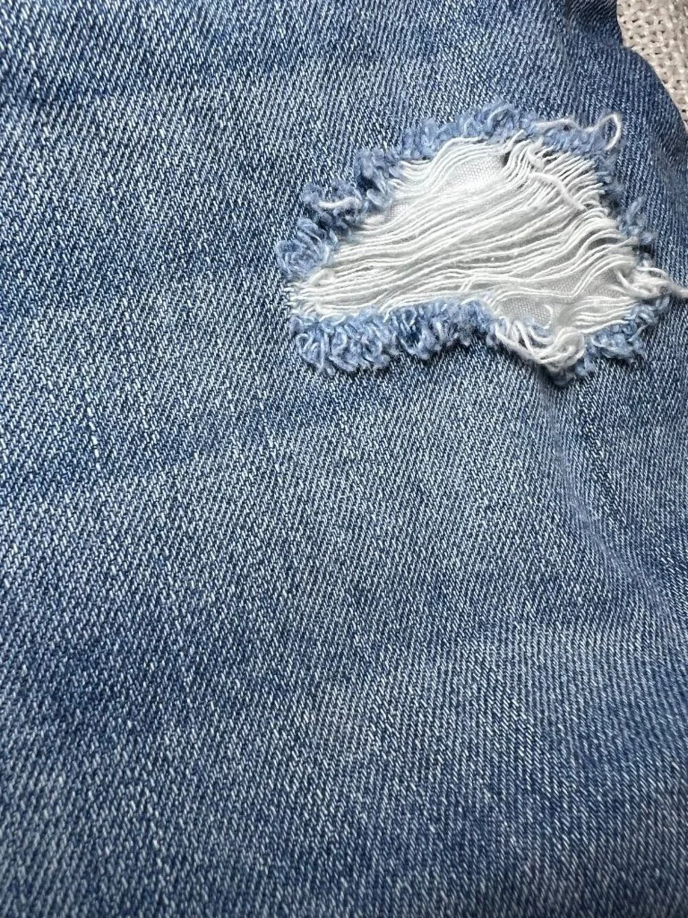 Children's Place Girls Denim Short Overalls Distressed Jean Shortalls Size 16